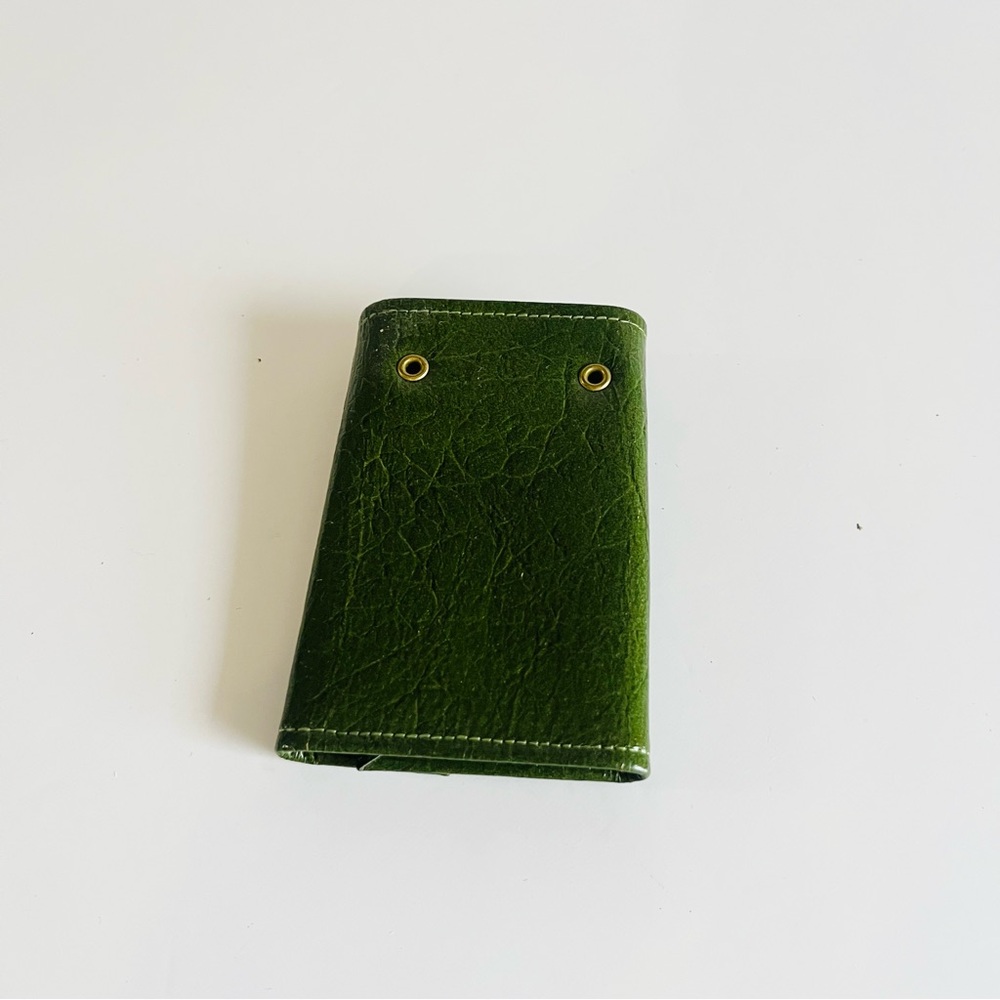 Vintage Leather Wallet + Princess Gardner Key Case Brown Green - Picture 15 of 15
